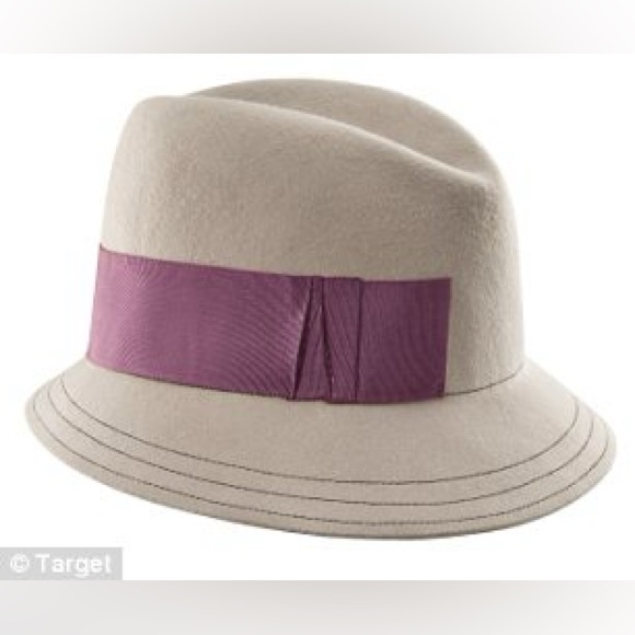 Albertus Swanepoel Hat 100% Wool Dusty Pink Purple Ribbon One Size - Picture 2 of 11